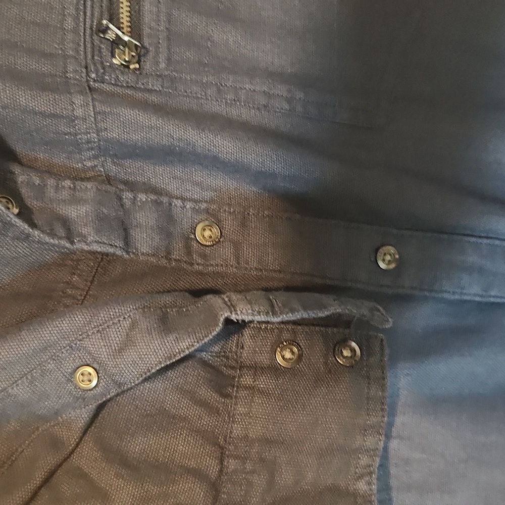 Rock & Republic Blue Denim Long Sleeve Men's Button Down Zipper Pockets XXL - Picture 6 of 8